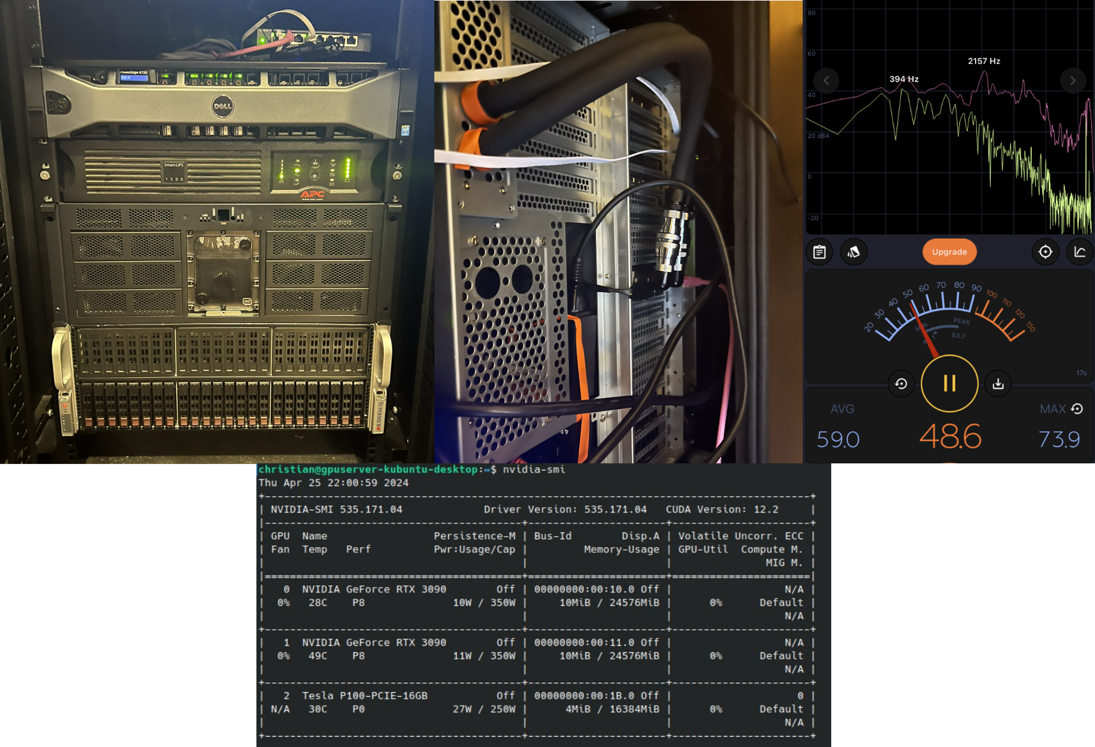 Racked, Quiet, and with Active GPUs
